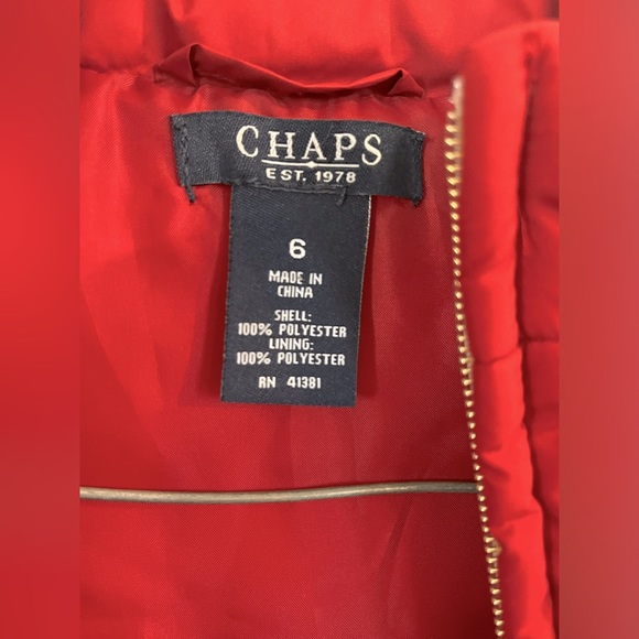 Little girls Chaps button up vest - Picture 2 of 2